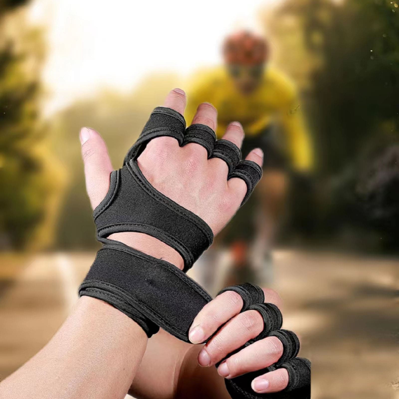 1 par de luvas esportivas para - Weightlifting Gloves avaliação e preço