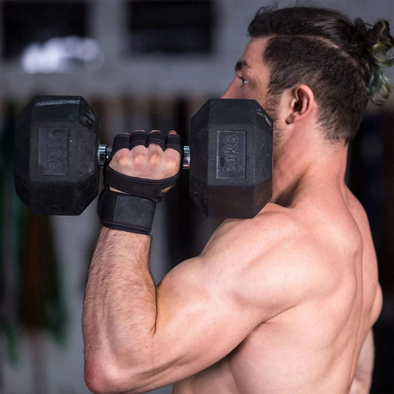 1 par de luvas esportivas para - Weightlifting Gloves avaliação e preço