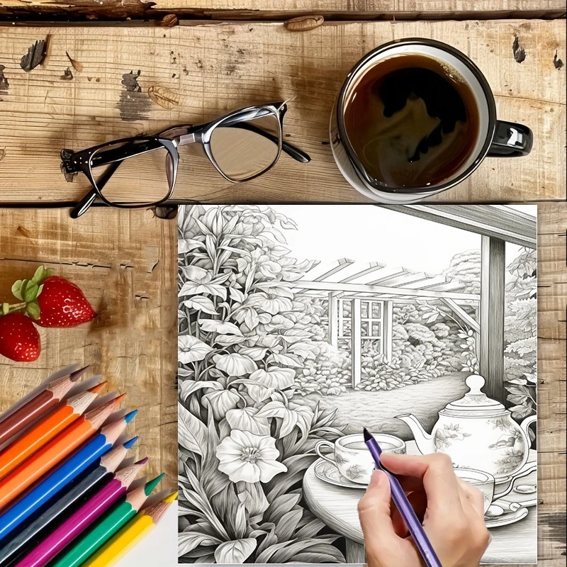 Livro de colorir Tea In The Ga - Chalk Bag avaliação e preço
